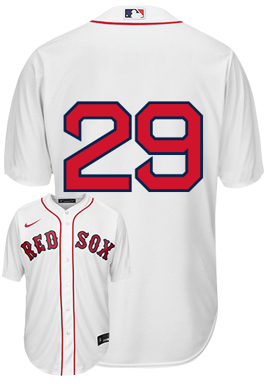 Bobby Dalbec No Name Jersey - Boston Red Sox Replica Number Only Adult Home Jersey