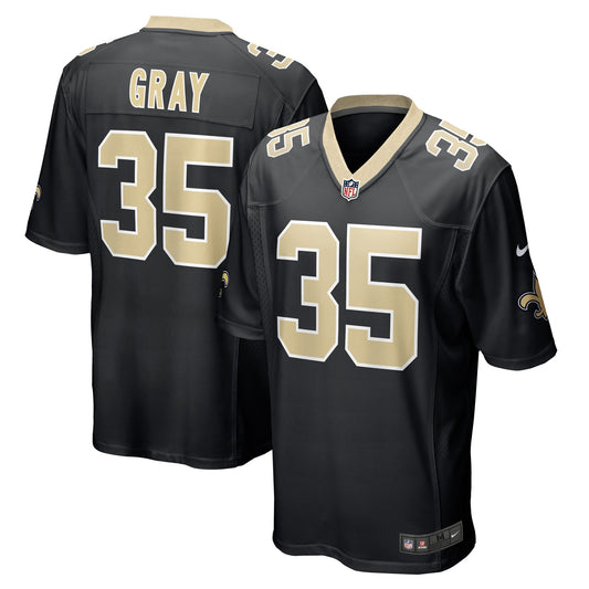 Vincent Gray New Orleans Saints Nike Game Player Jersey - Black