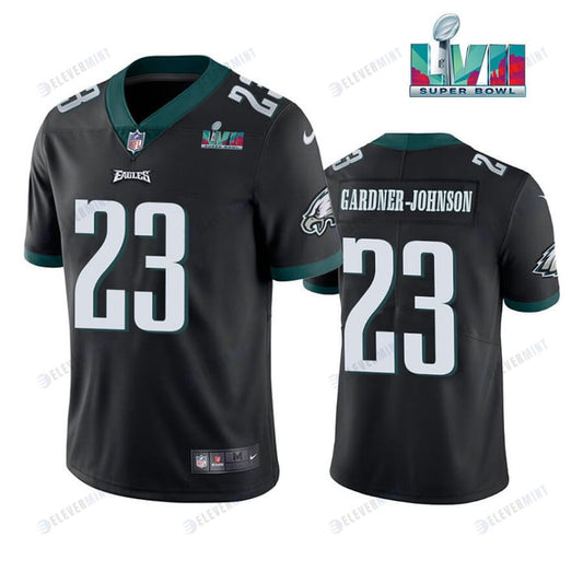 C.J. Gardner-Johnson 23 Philadelphia Eagles Super Bowl LVII Vapor Limited Men Jersey - Black