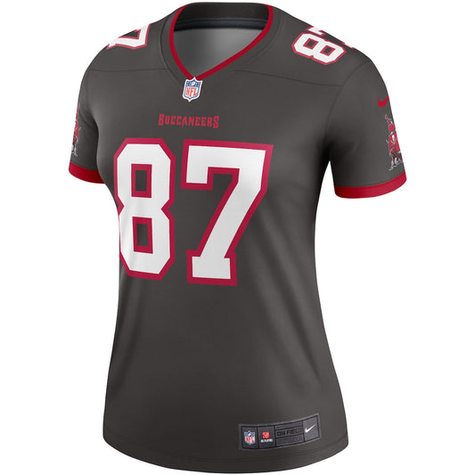 Women's Rob Gronkowski Nike Buccaneers Legend Jersey - Grey