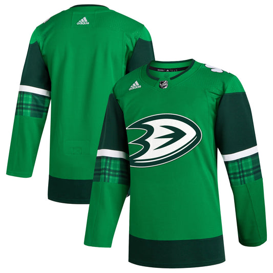 Anaheim Ducks adidas 2023 St. Patrick's Day Primegreen Authentic Jersey - Kelly Green