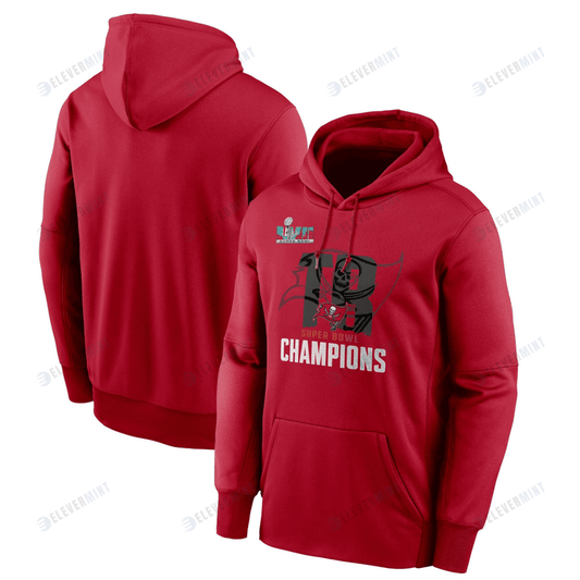 Tampa Bay Buccaneers Super Bowl LVII Champions Local Red Pullover Hoodie