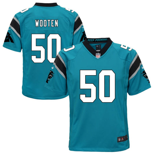 Chandler Wooten Carolina Panthers Nike Youth Game Jersey - Blue