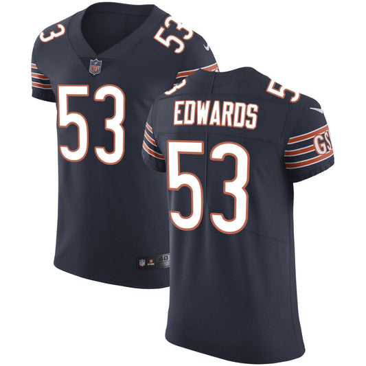 T.J. Edwards Chicago Bears Nike Vapor Untouchable Elite Jersey - Navy