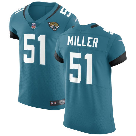 Ventrell Miller Jacksonville Jaguars Nike Vapor Untouchable Elite Jersey - Teal