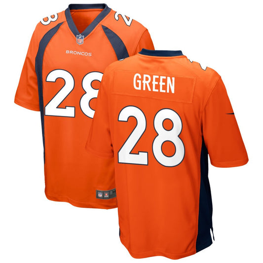 Art Green Denver Broncos Nike Game Jersey - Orange