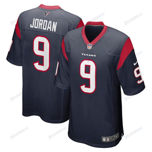 Brevin Jordan 9 Houston Texans Men's Game Jersey - Navy