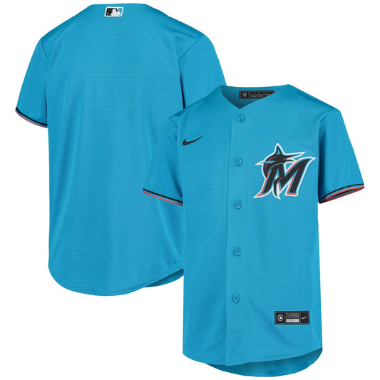 Boys' Grade School  Nike Marlins Alternate Replica Team Jersey - Blue