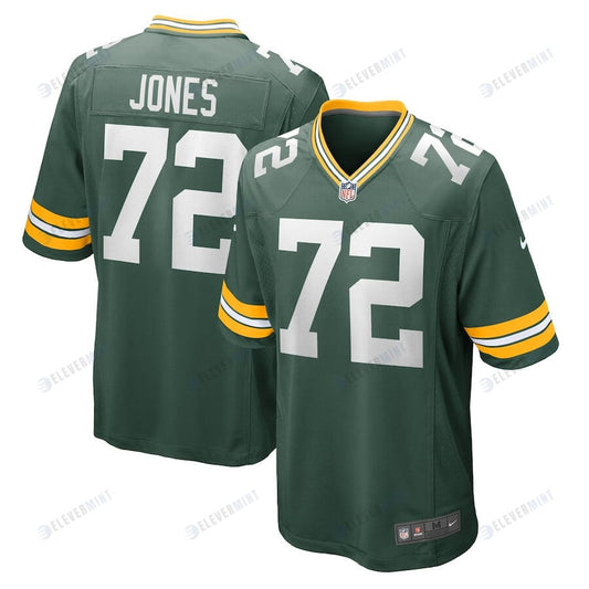 Caleb Jones 72 Green Bay Packers Men Game Jersey - Green