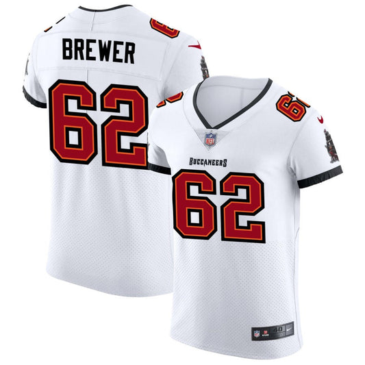 C.J. Brewer Tampa Bay Buccaneers Nike Vapor Elite Jersey - White