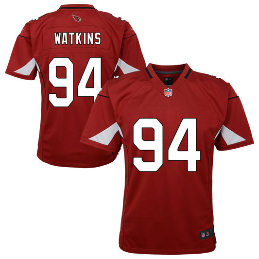 Carlos Watkins Arizona Cardinals Nike Youth Team Game Jersey - Cardinal