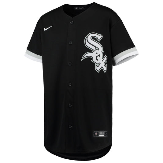 Boys' Grade School Eloy Jimenez Nike White Sox Alternate Replica Jersey - Black