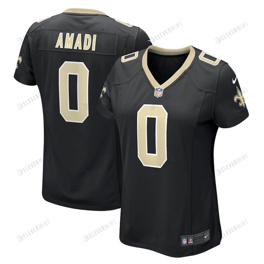 Ugo Amadi 0 New Orleans Saints Women Team Game Jersey - Black