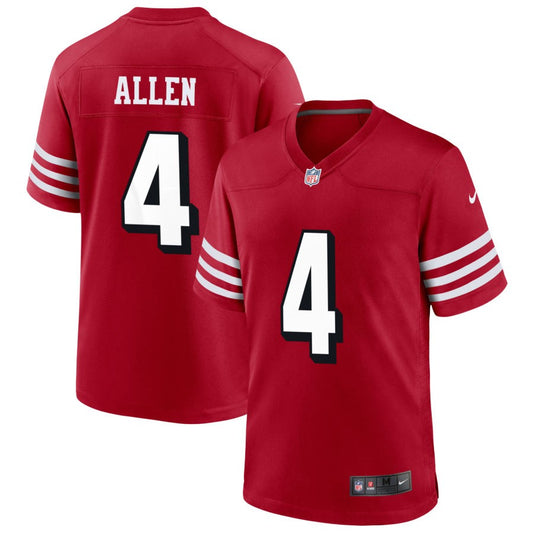 Brandon Allen San Francisco 49ers Nike Alternate Game Jersey - Scarlet