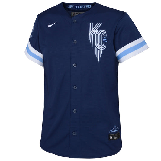 Boys' Grade School  Nike Royals 2022 City Connect Replica Jersey - Navy