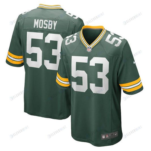 Arron Mosby 53 Green Bay Packers Men Team Game Jersey - Green