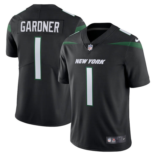 Youth New York Jets Sauce Gardner Vapor Jersey - Black