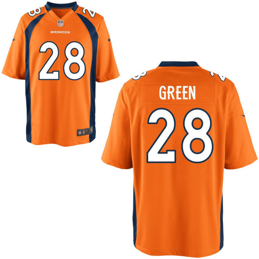 Art Green Denver Broncos Nike Youth Game Jersey - Orange