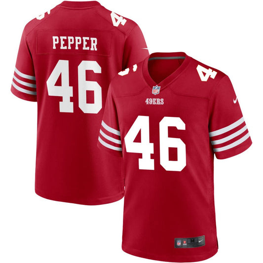 Taybor Pepper San Francisco 49ers Nike Youth Game Jersey - Scarlet