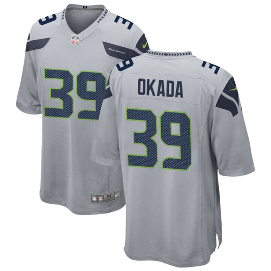 Ty Okada Seattle Seahawks Nike Youth Game Jersey - Gray