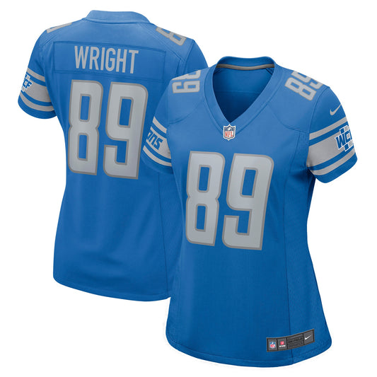 Brock Wright Detroit Lions Nike Women's Game Jersey - Blue