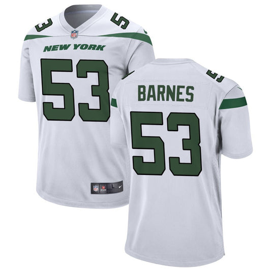 Zaire Barnes New York Jets Nike Youth Game Jersey - White