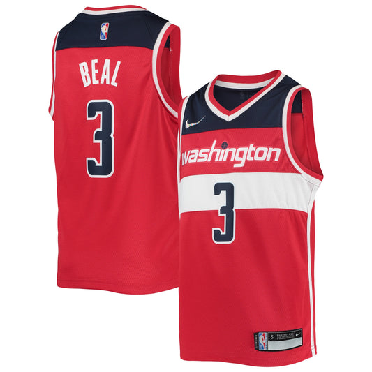 Bradley Beal Washington Wizards Nike Youth 2021/22 Diamond Swingman Jersey - Icon Edition - Red