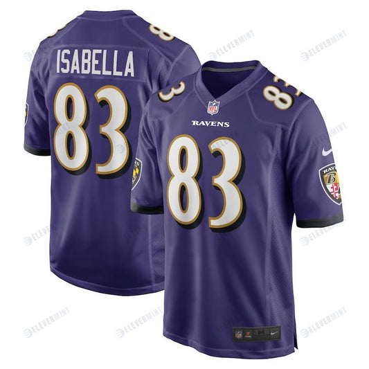 Andy Isabella 83 Baltimore Ravens Home Game Player Jersey - Purple