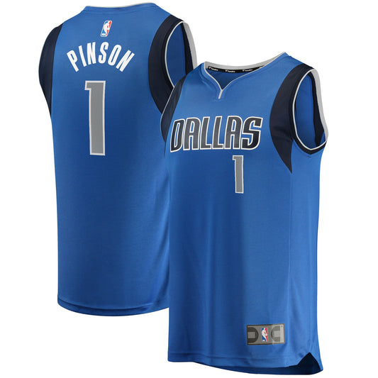 Theo Pinson Dallas Mavericks Fanatics Branded Youth 2021/22 Fast Break Replica Jersey - Icon Edition - Blue