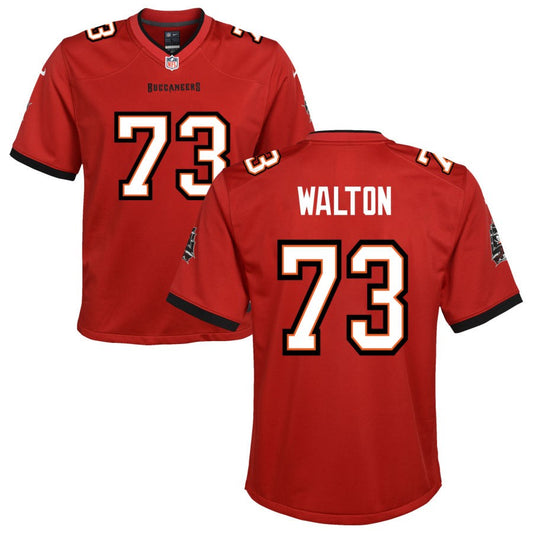 Brandon Walton Nike Tampa Bay Buccaneers Youth Game Jersey - Red