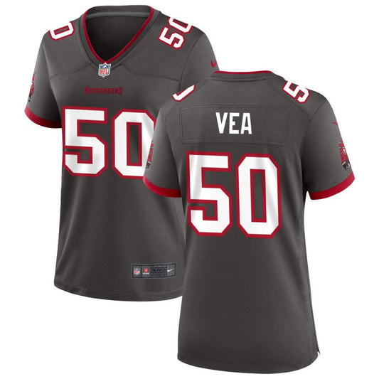 Vita Vea Tampa Bay Buccaneers Nike Women's Alternate Game Jersey - Pewter