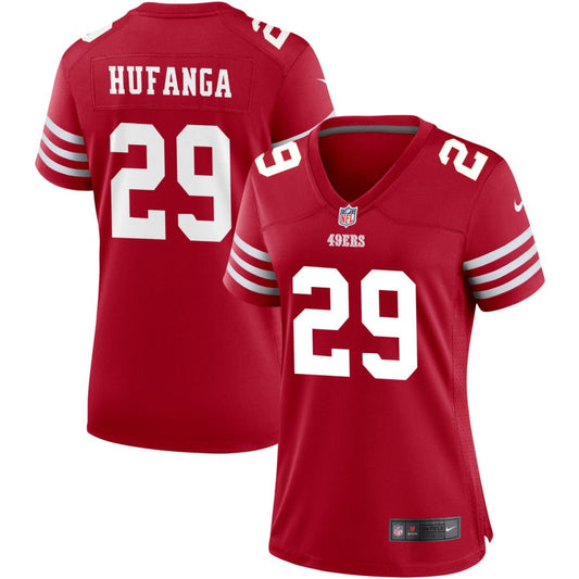 Talanoa Hufanga San Francisco 49ers Nike Women's Game Jersey - Scarlet