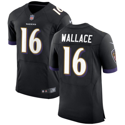 Tylan Wallace Baltimore Ravens Nike Speed Machine Elite Jersey - Black