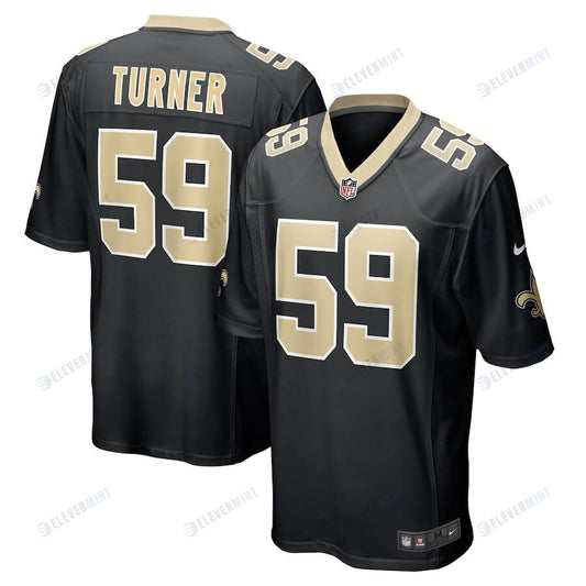 Trai Turner 59 New Orleans Saints Men's Game Jersey - Black