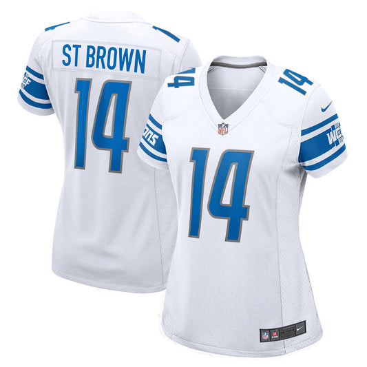 Women's Detroit Lions Amon-Ra St. Brown Player Game Jersey White