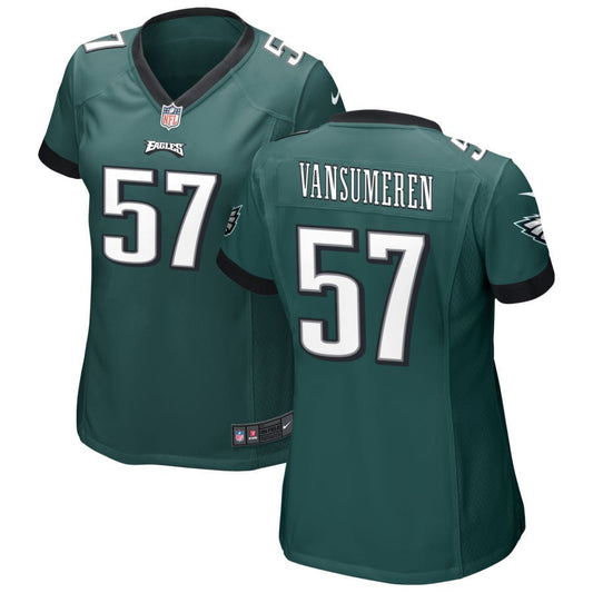 Ben VanSumeren Philadelphia Eagles Nike Women's Game Jersey - Midnight Green