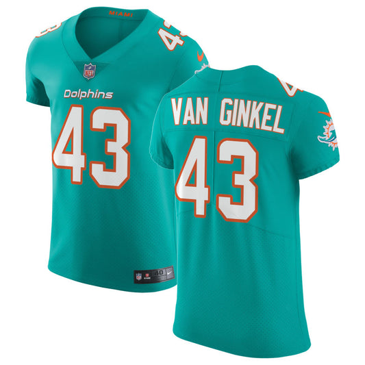 Andrew Van Ginkel Miami Dolphins Nike Vapor Untouchable Elite Jersey - Aqua