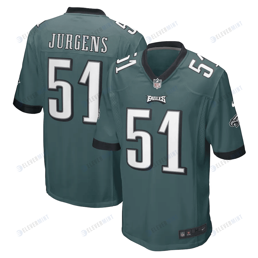 Cam Jurgens Philadelphia Eagles Game Player Jersey - Midnight Green