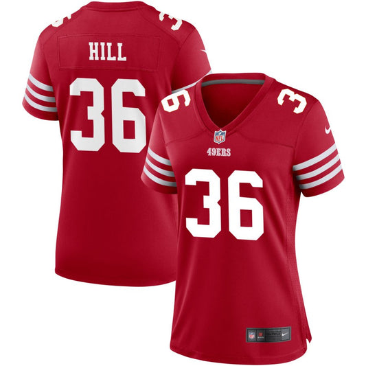 Brian Hill San Francisco 49ers Nike Women's Game Jersey - Scarlet