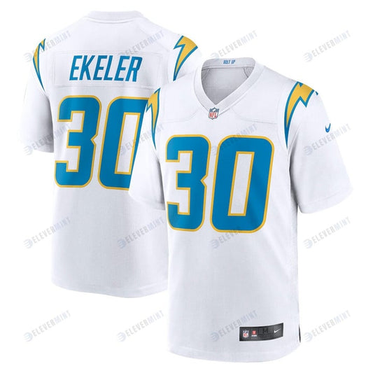 Austin Ekeler 30 Los Angeles Chargers Game Jersey - White