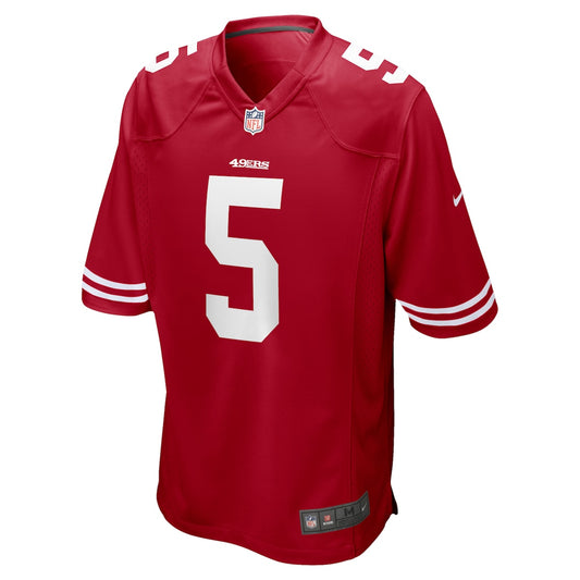 Boys' Grade School Trey Lance Nike 49ers Game Jersey - Red