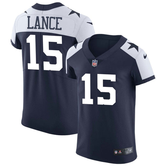 Trey Lance Dallas Cowboys Nike Alternate Vapor Elite Jersey - Navy