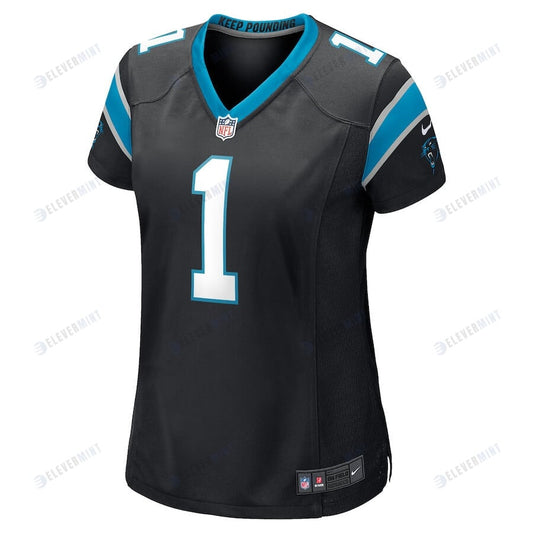 Cam Newton 1 Carolina Panthers Women's Game Jersey - Black