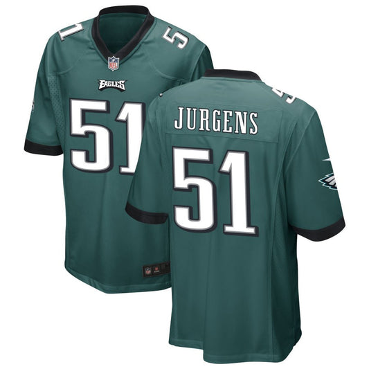 Cam Jurgens Philadelphia Eagles Nike Game Jersey - Midnight Green