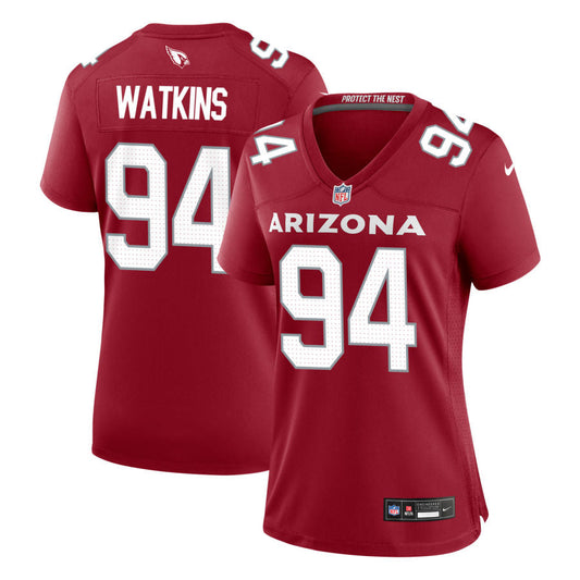 Carlos Watkins Arizona Cardinals Nike Women's Game Jersey - Cardinal