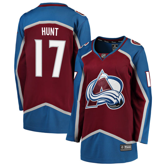 Brad Hunt Colorado Avalanche Fanatics Branded Women's Home 2022 Stanley Cup Champions Breakaway Jersey - Burgundy