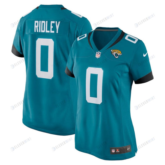 Calvin Ridley 0 Jacksonville Jaguars Women's Game Jersey - Teal