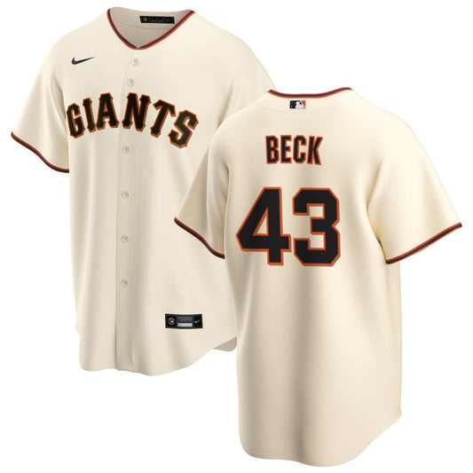 Tristan Beck San Francisco Giants Nike Home Replica Jersey - Cream