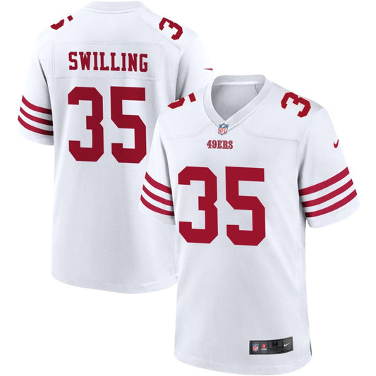 Tre Swilling San Francisco 49ers Nike Youth Game Jersey - White