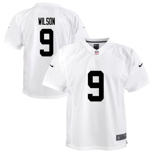 Tyree Wilson Las Vegas Raiders Nike Youth Team Game Jersey - White